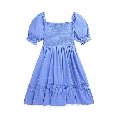 Polo Ralph Lauren Kids Smocked Cotton Jersey Dress (Big Kid) Girl