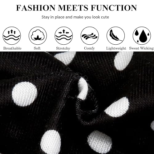 Vista 53 de TERSE Diadema para el cabello, diademas de tela para mujer, color rosa, antideslizante, tela suave, fina, bandas para el sudor, lindas envolturas