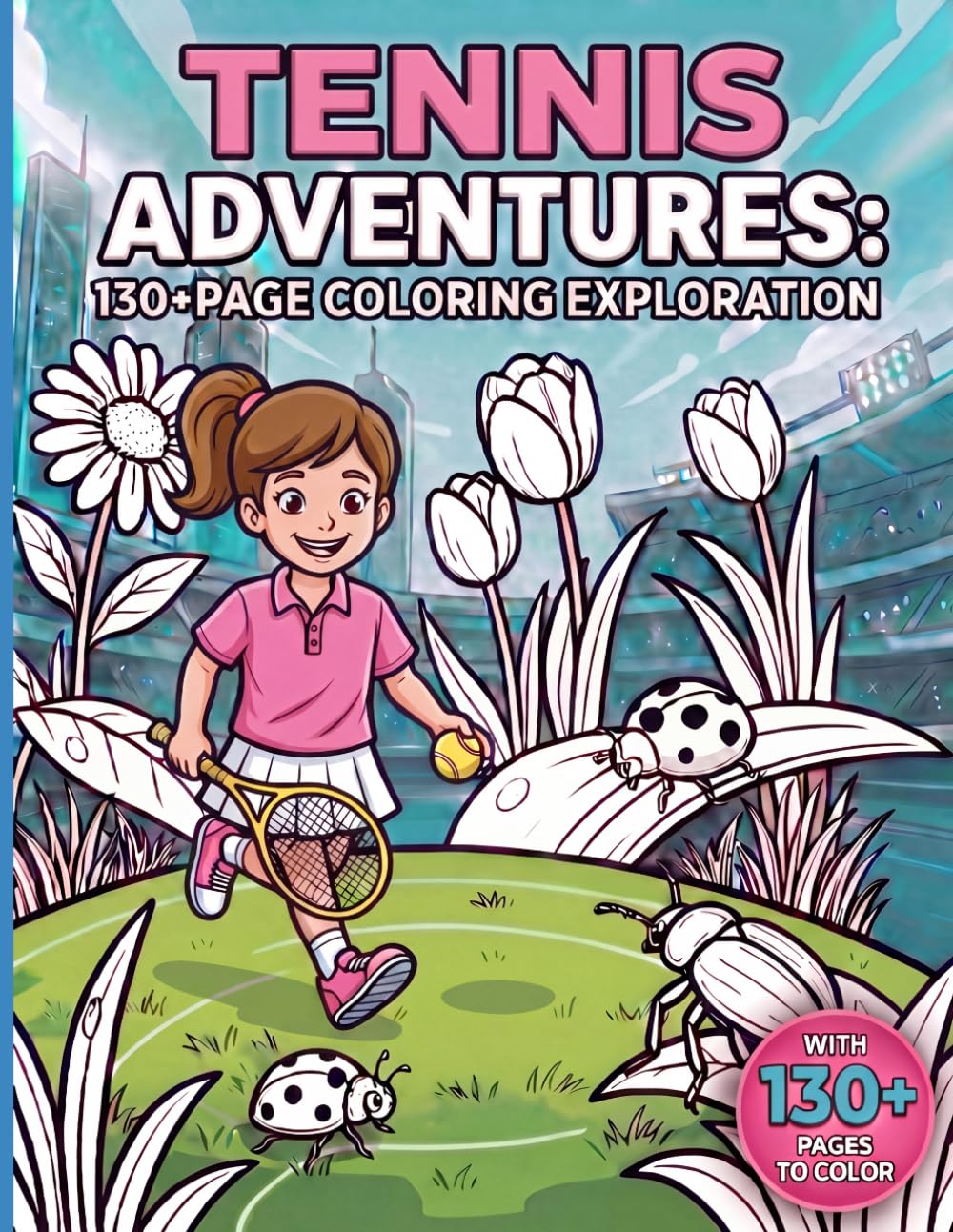 Tennis Adventures: 130+ Page Coloring Exploration