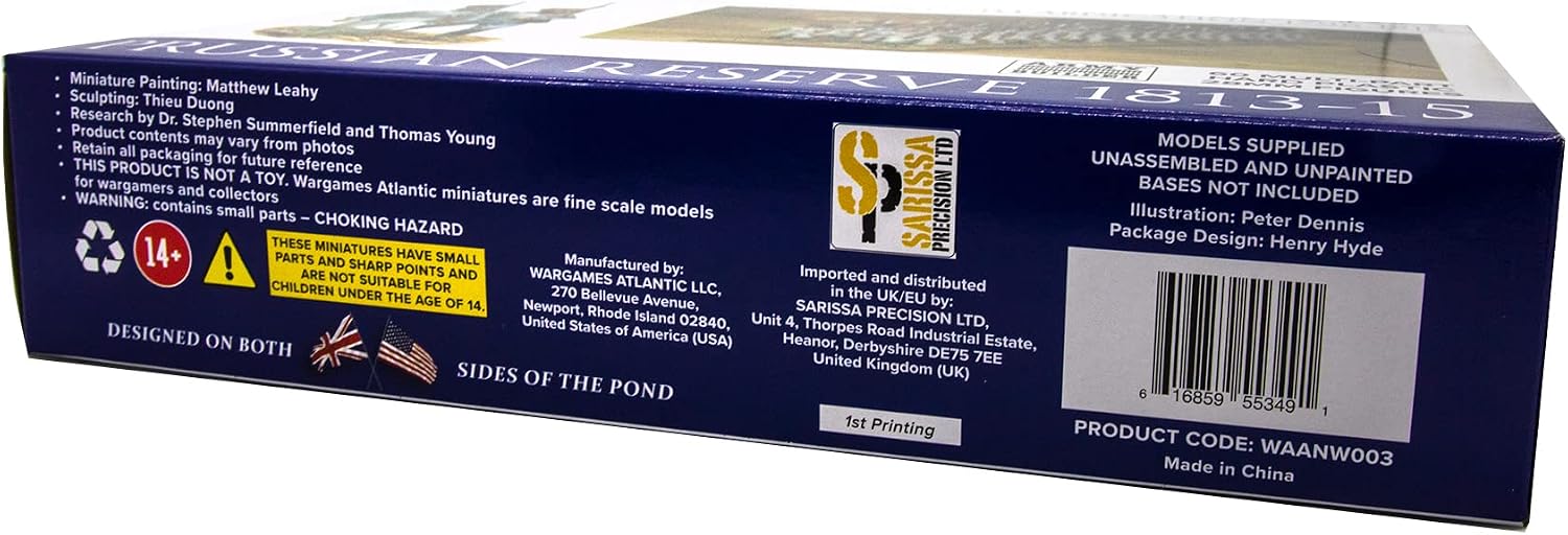 Wargames Atlantic - Napoleon's Wars: Prussian Reserve 1813-1815 (60 Multi Part Hard Plastic 28mm Figures) - Image 4