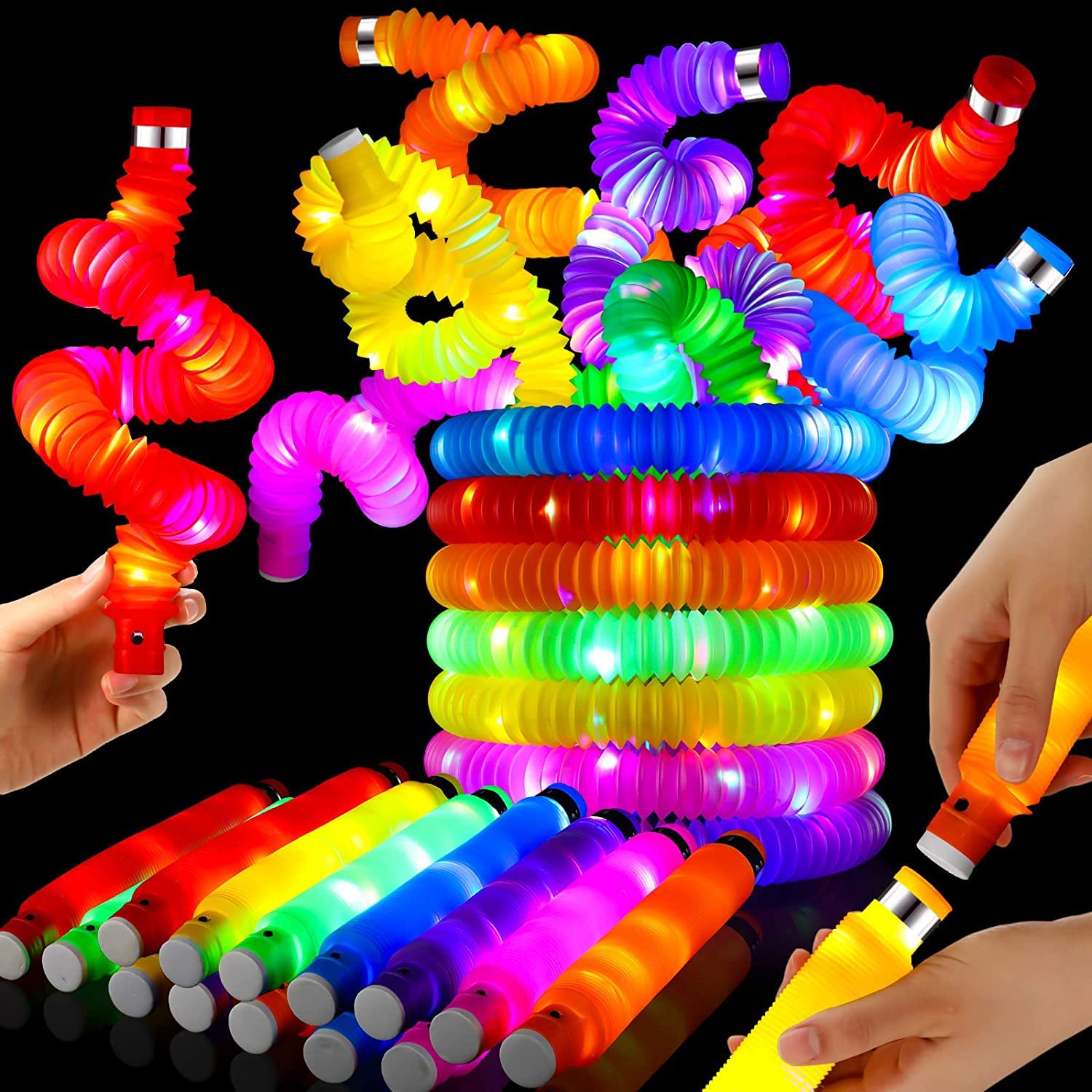 PELO 6 Pcs Popit Pipe Tube Toys for Kids Babies Toddlers and Adults, Playing Fun (Model-11) (B09P3YL77M) Amazon Price History, Amazon Price Tracker
