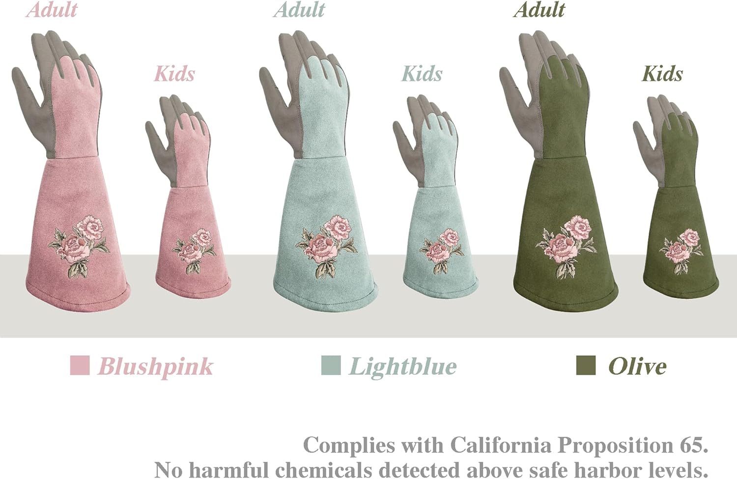 Rose Pruning Gloves Thorn Resistant, Embroidery Gardening Gloves with Extra Long Forearm Protection - Image 5