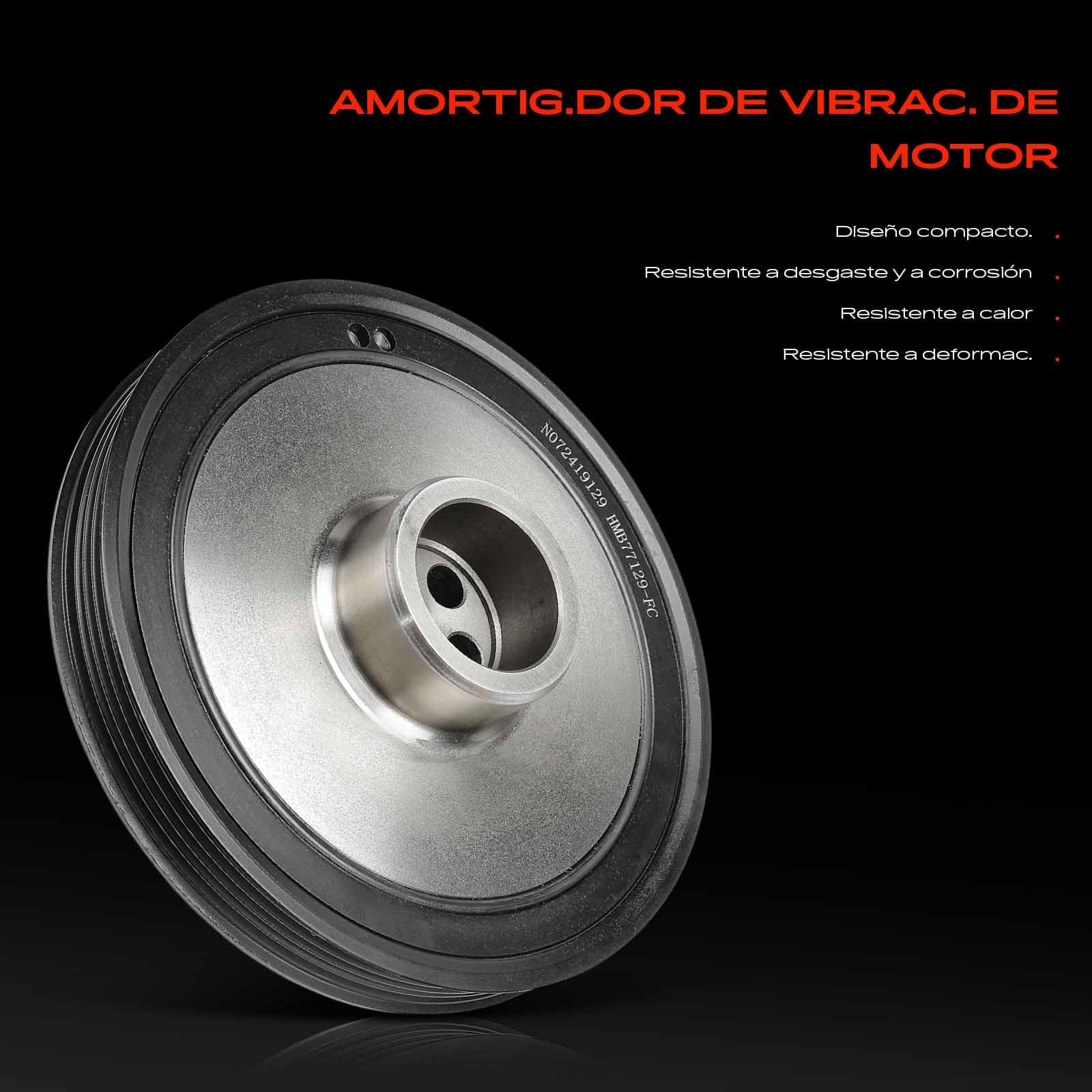 Frankberg Polea de correa del cigüeñal Diesel Compatible con M.i.n.i R56 1.6L 2.0L 2010-2013 M.i.n.i cabrio R57 1.6L 2.0L 2010-2015 Replace# 11238477129