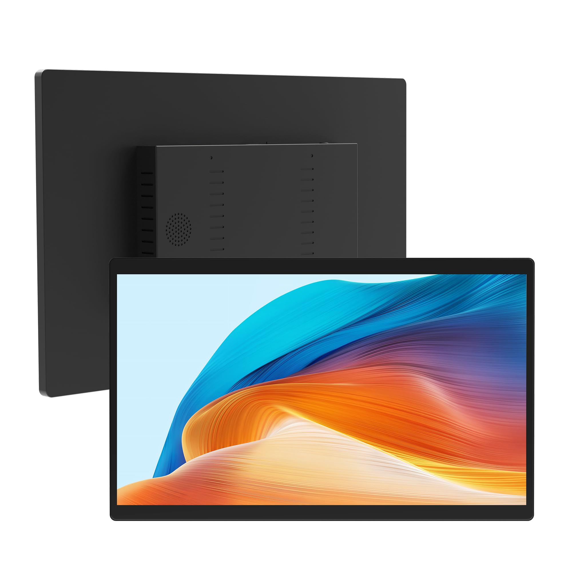 Panel PC Industrial 15.6" Panel Táctil Industrial, Fanless PC Pantalla Android 12 RK3399 4GB RAM 64GB ROM, Táctil Ordenador Todo en uno 1920x1080 IPS, 1xUSB3.0, 1xUSB2,0, Type-C, HDMI, LAN