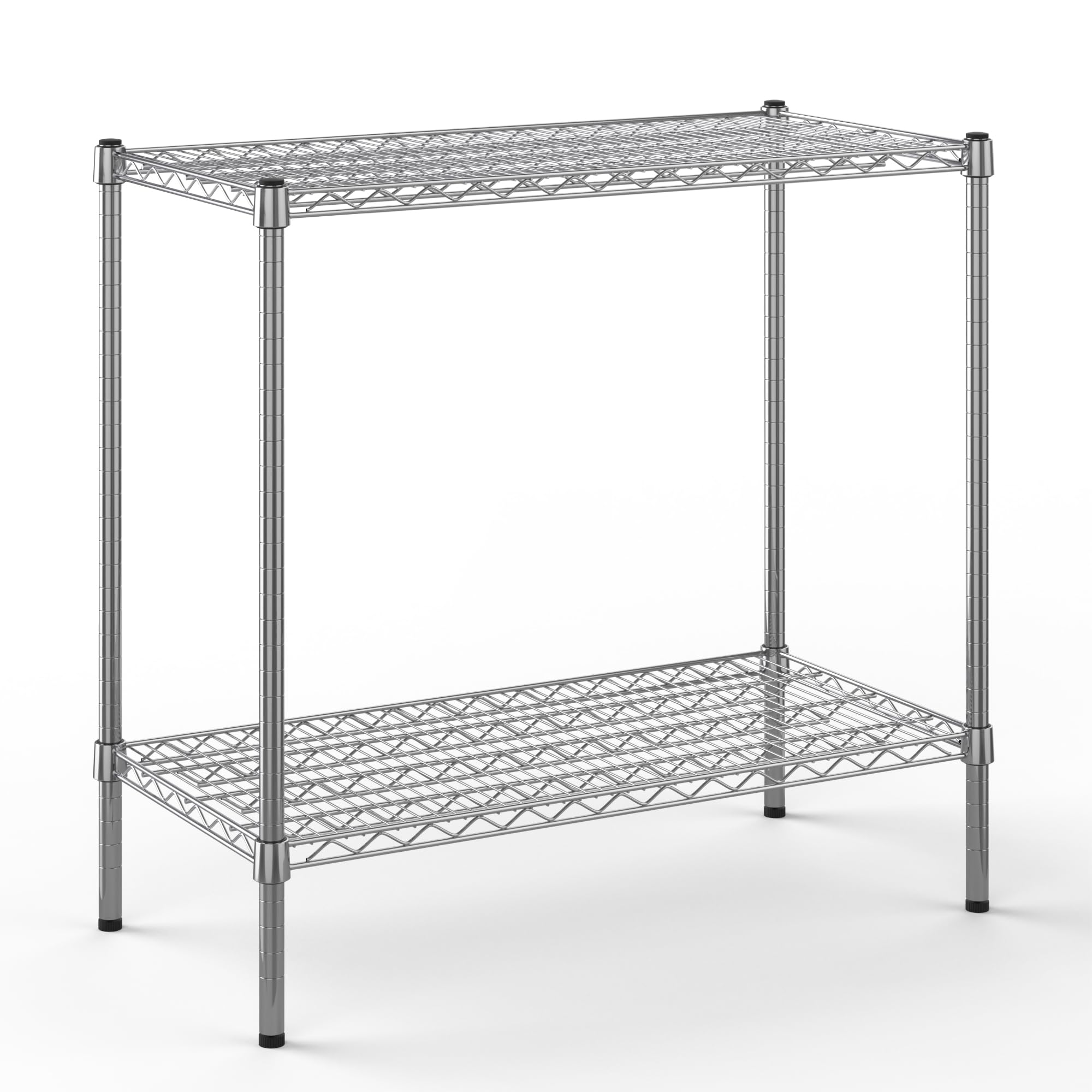 18" Deep x 36" Wide x 34" Height Wire Shelving Kit | 2-Tier | NSF Commercial Storage Rack Unit