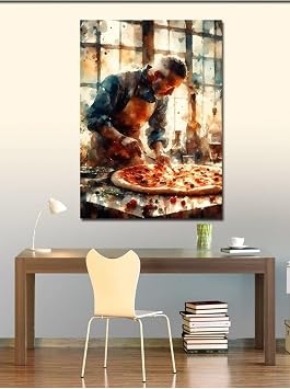 Tablo Mega Kanvas Tablo Pizza Ustası 50 X 70 Cnvsdkey-125186-50-70