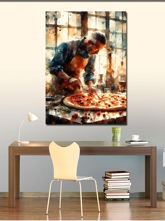 Tablo Mega Kanvas Tablo Pizza Ustası 50 X 70 Cnvsdkey-125186-50-70