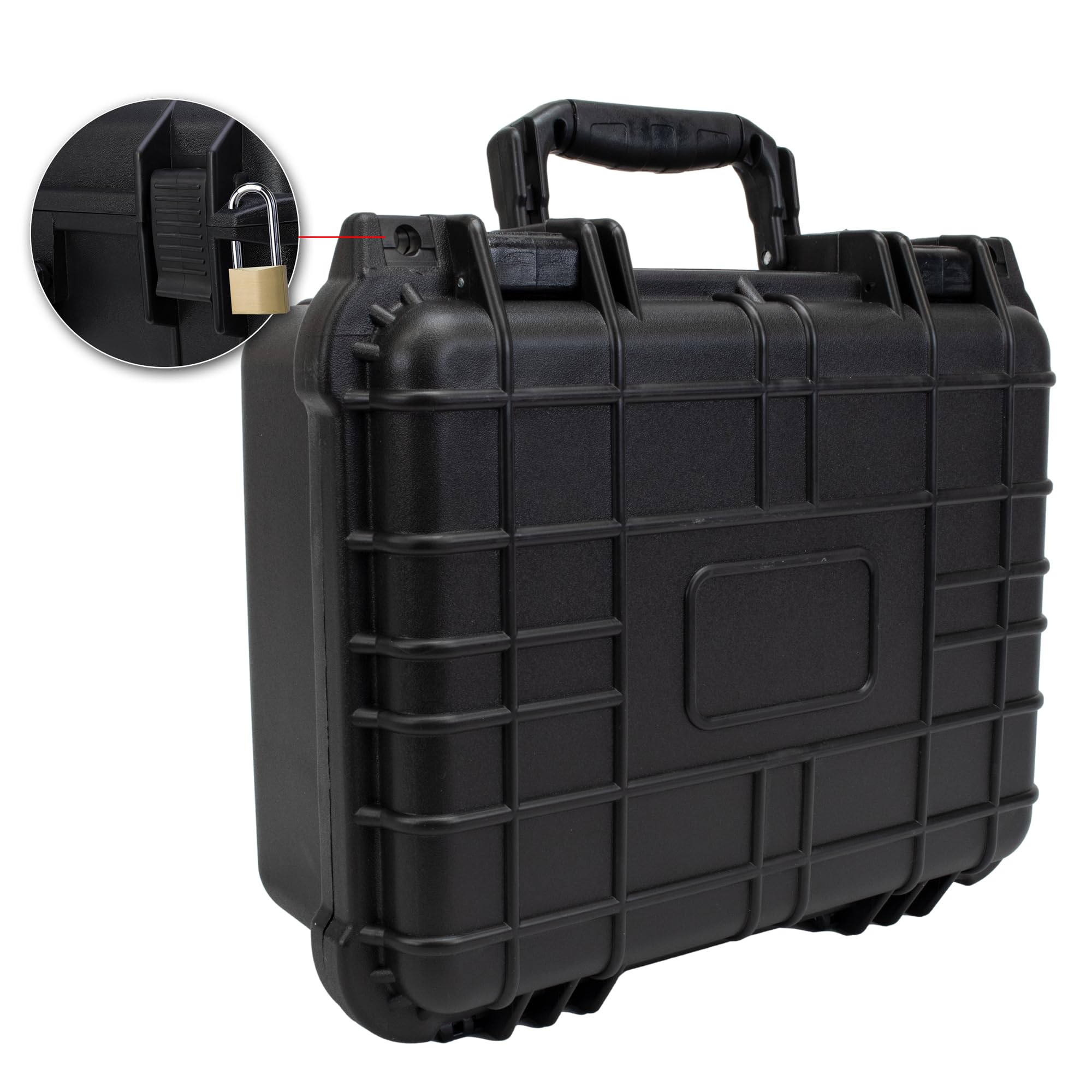 FATBOX Echolotkoffer G 30 – Wasserdichter Outdoor Schutzkoffer mit Rasterschaumstoff für Fischfinder & Akkus – Schlagfester Transportkoffer mit Druckausgleichsventil (Modell 2750-28x24x12cm)