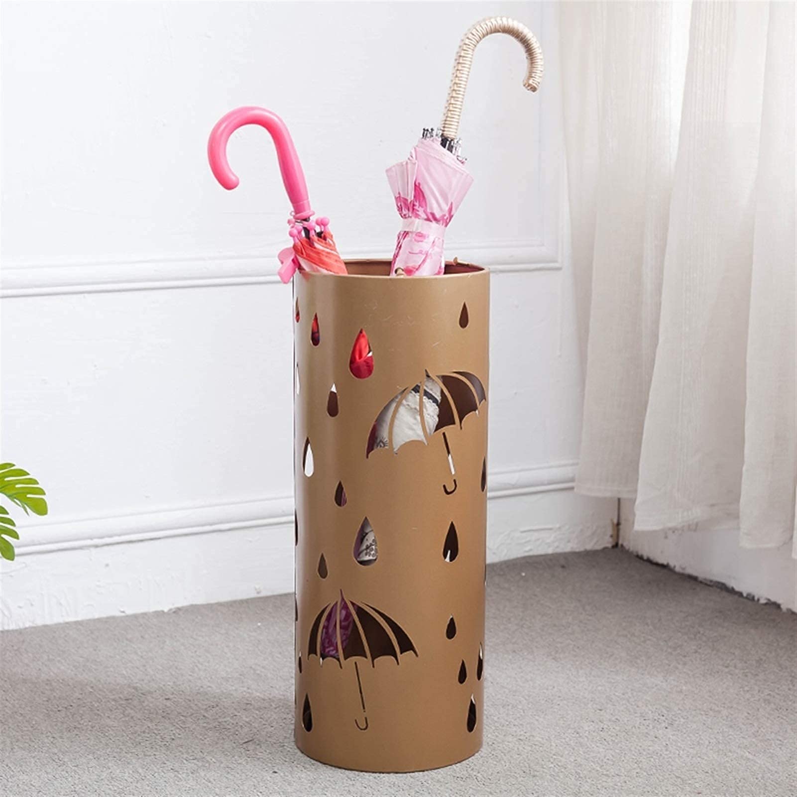 Rangement pour parapluies domestiques en fer forgé d'art