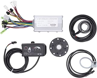 Electric Bike Conversion Kit,36V 48V 15A Bike Motor Controller Electric Bike Speed Controller Kit with S810 Panel for 250W 350W Motor