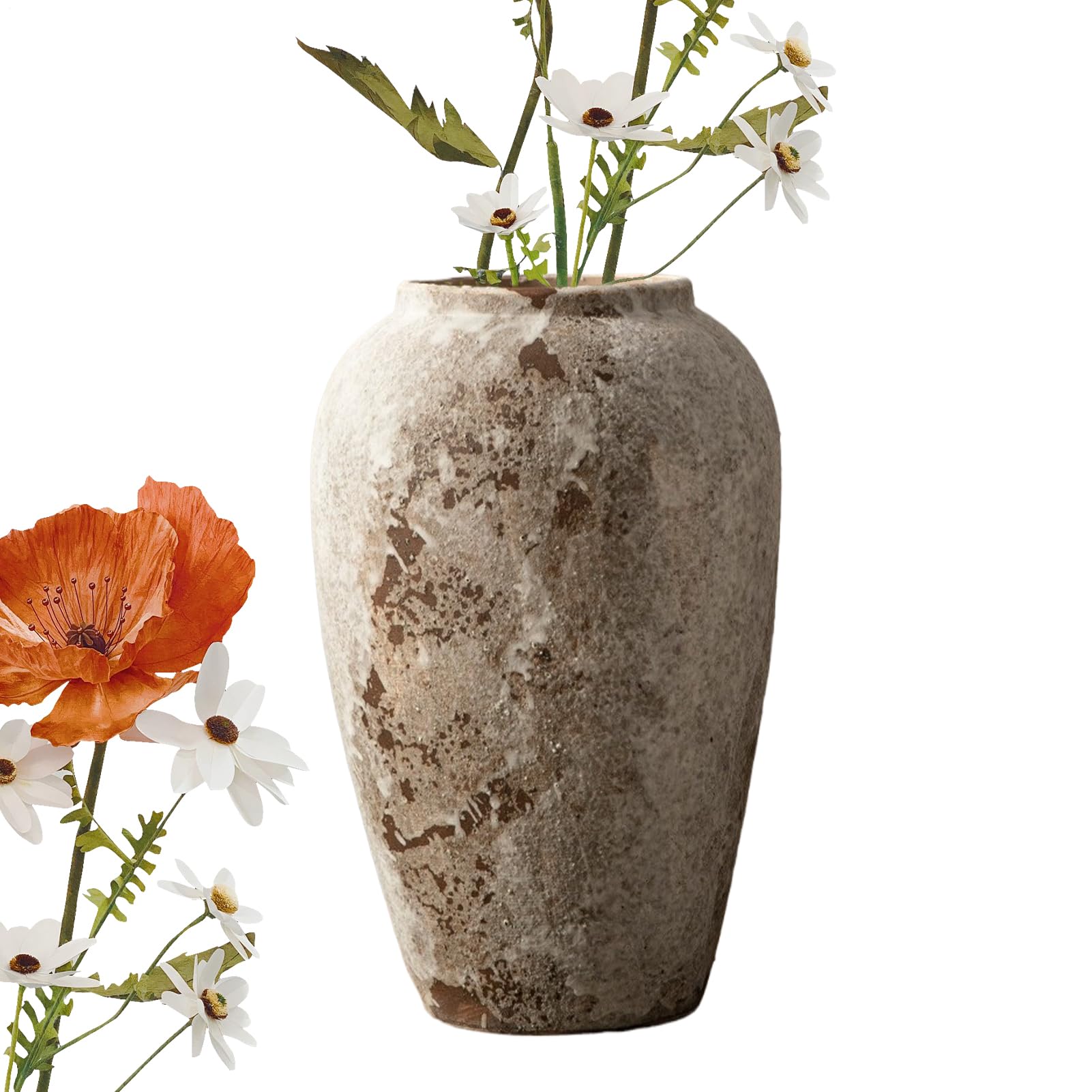 Vase pour arrangements floraux sur cheminée et bibliothèque d'appartement