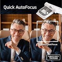 Vista 4 de INSWAN INS-Flip 4 4K USB Cámara portátil de documentos, cámara web/visualizador, 13MP Ultra HD, diseño plegable, enfoque automático, micrófono, LED