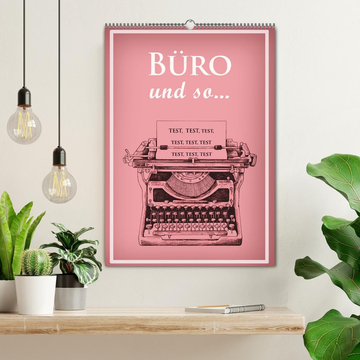 CALVENDO - Büro und so... (Wandkalender 2027 DIN A2 hoch), Monatskalender: Humorige Spüche und Stoßseufzer am Arbeitsplatz.