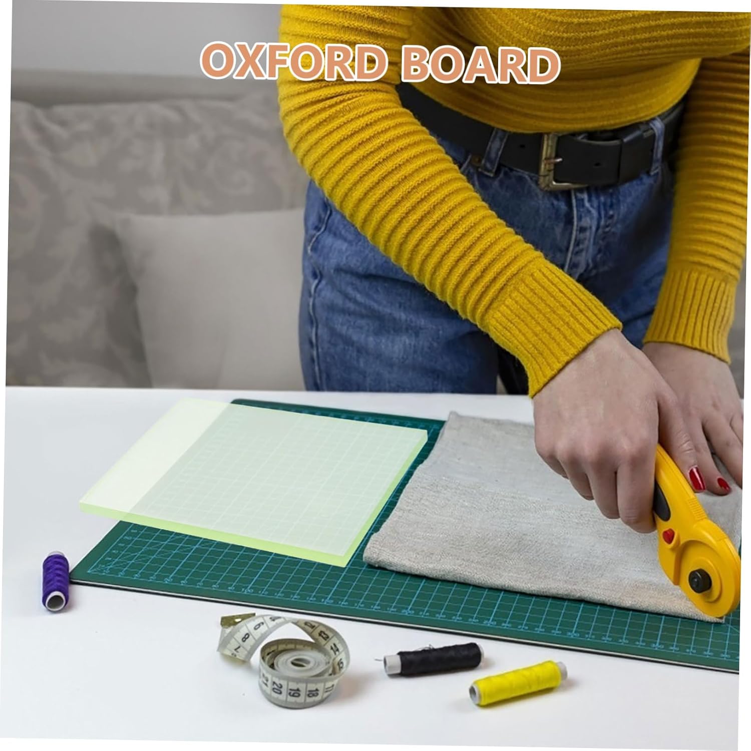 Rubber Cutting Mat for Crafts Noise Reducing Sewing Pad Durable Self Healing Surface for Scrapbooking Quilting Crafting for Various Tools