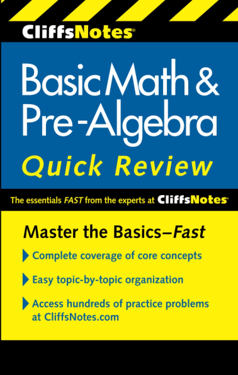 CliffsNotes Basic Math & Pre-Algebra Quick Review: 2nd Edition (Cliffs Quick Review (Paperback))
