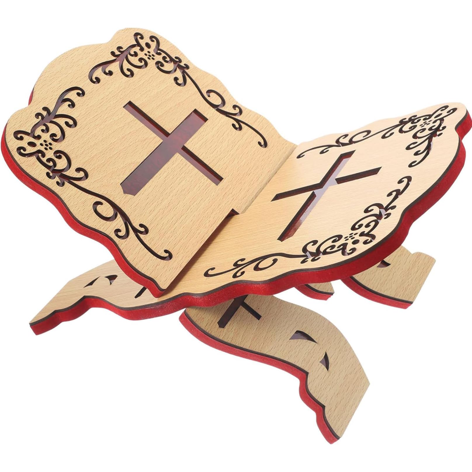 Soporte para Biblia plegable de madera de mesa para leer el Corán cómodamente 7
