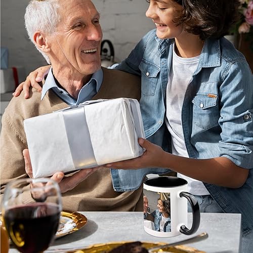 Miniatura 6 de Taza de café personalizada, tazas de café personalizadas con imagen, nombres de fotos, palabras de texto, tazas de café de cerámica, tazas de café