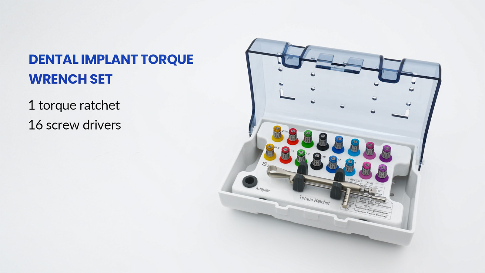 Amazon.com: Dental Implant Torque Wrench Set Universal Prosthetic
