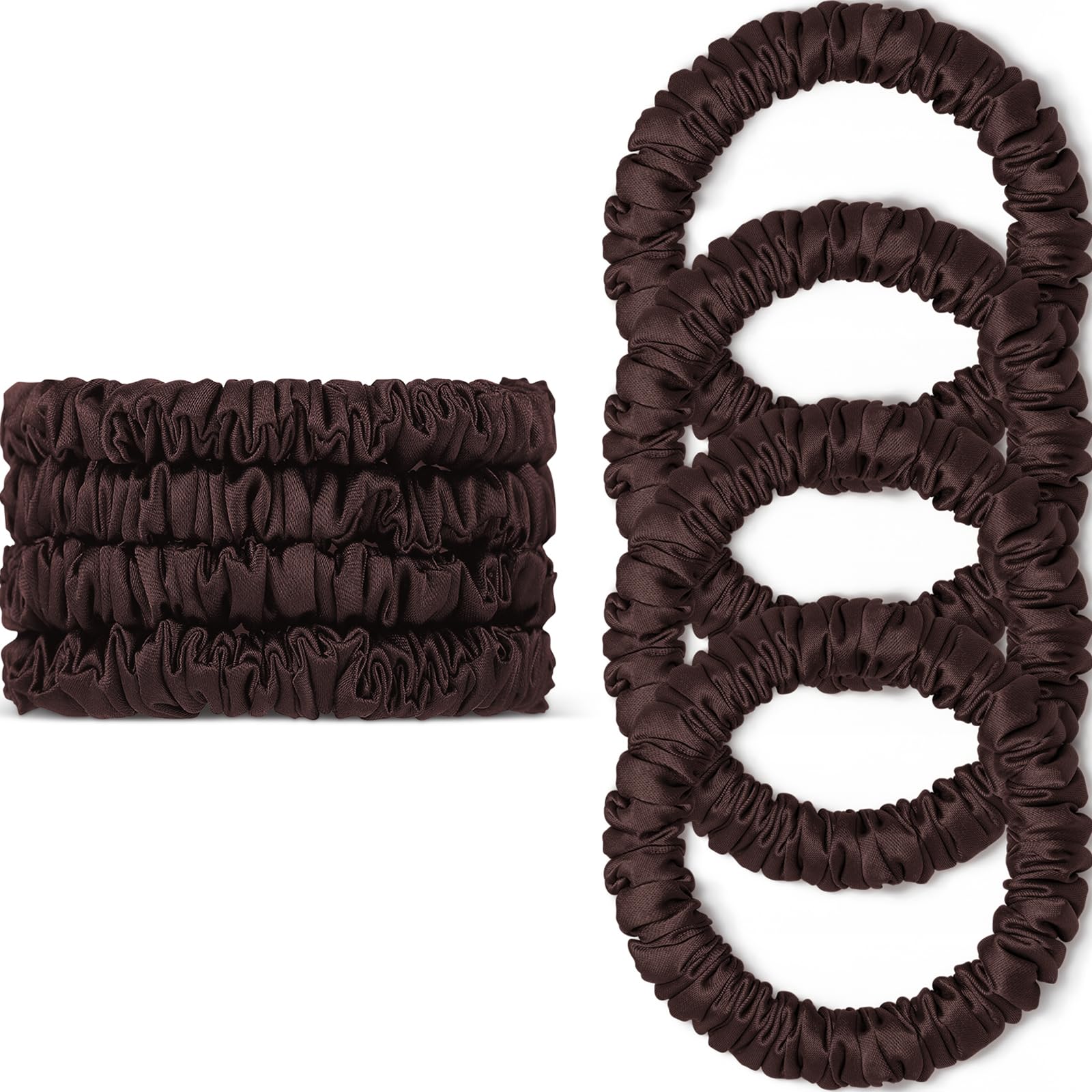Scrunchies Hair Ties Silk Satin Scrunchy
