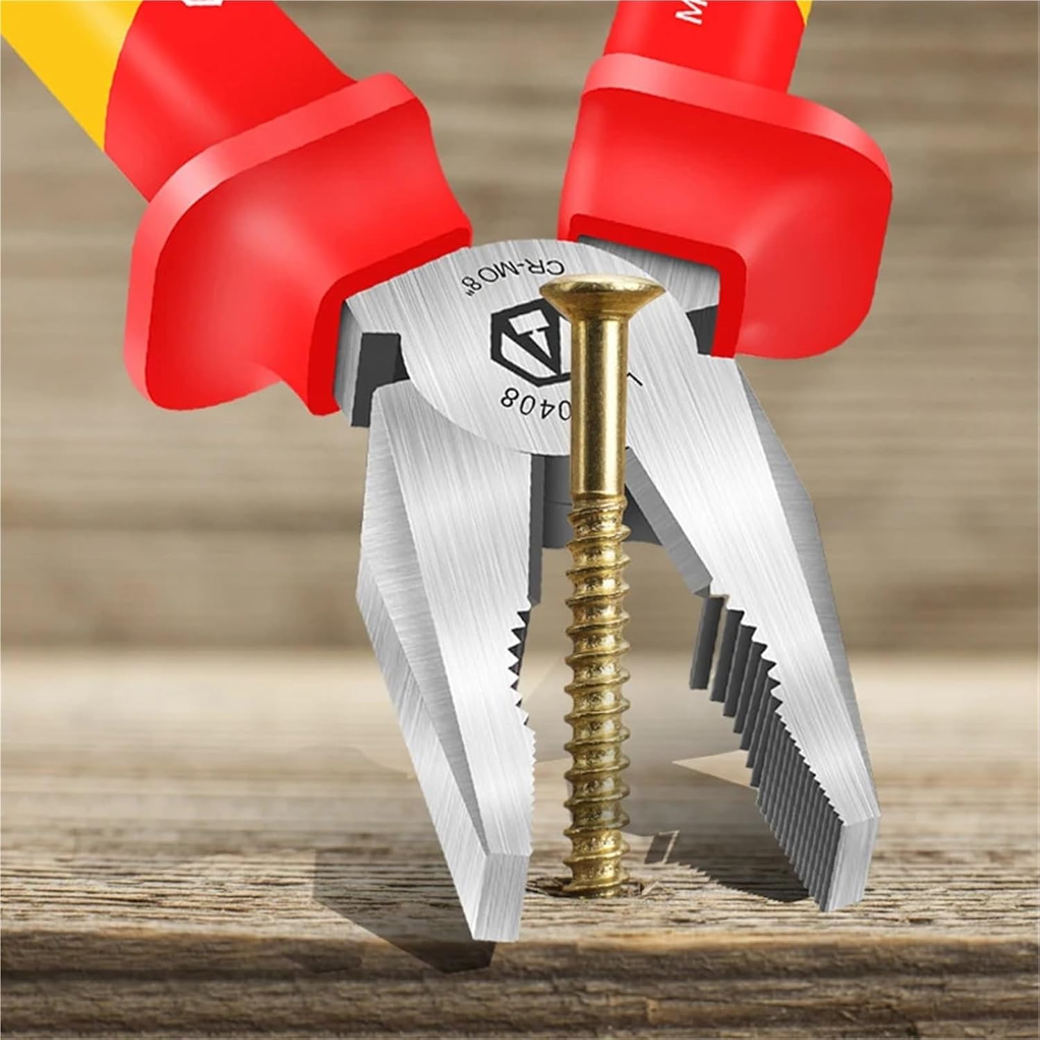 1PCS Insulated Wire Cutters Long Nose Pliers Diagonal Cr-Mo Steel(LA320808)