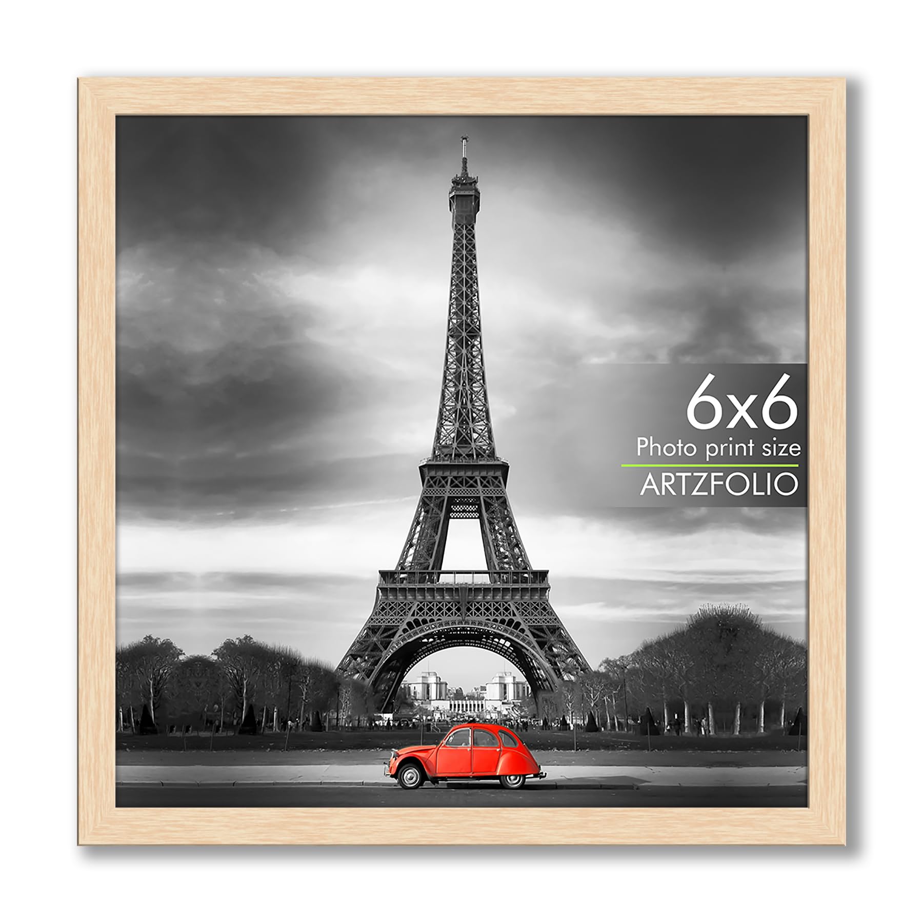 ArtzFolio Wall & Table Photo Frame D554 | Wall Photo Frame Collage for Living Room | Picture Frames Bedroom, Home & Office Decoration | Natural Brown | 6x6 inch (15x15 cms)