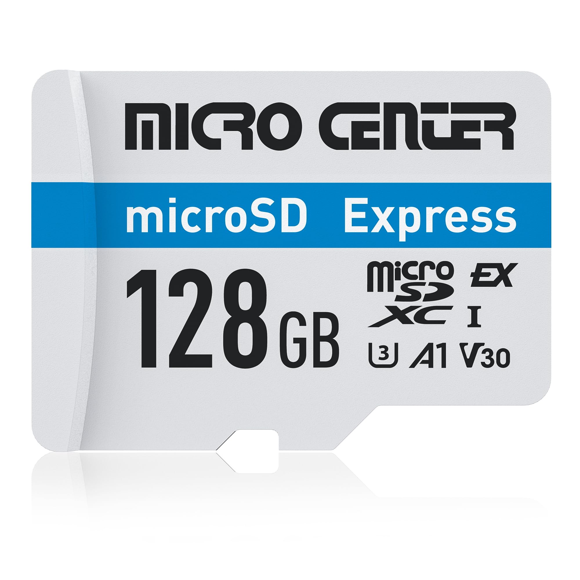 Micro Center 128GB UHS-I U3 V30 A1 MicroSD Express Memory microSDXC Card