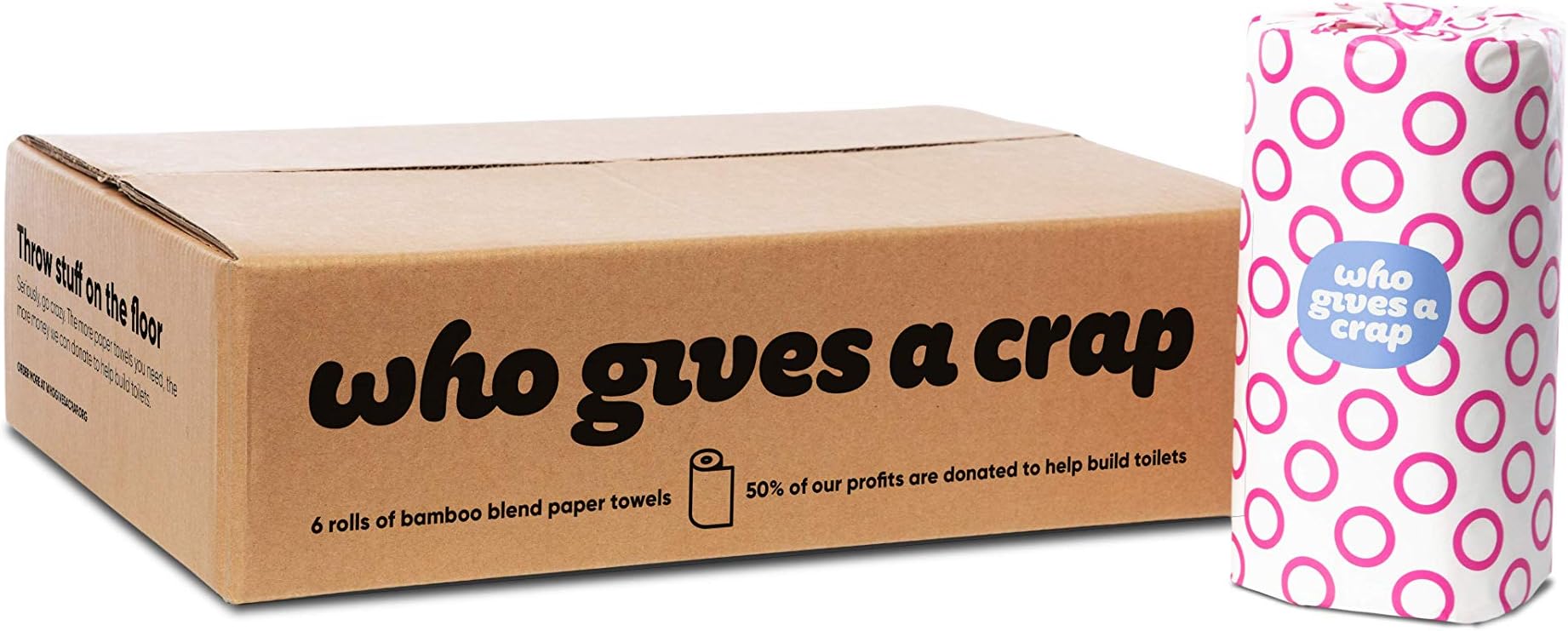 Who Gives A Crap - Eco-Friendly Bamboo Blend 2-Ply Kitchen Towels (6 Rolls)