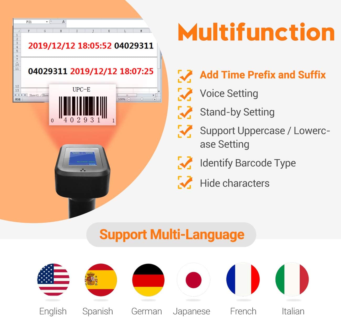 Hоt Dеаlѕ Tera 2D QR Wireless Barcode Scanner with Screen Display Battery Level Indicator and Time Display Work with Bluetooth 2.4G Wireless 2200mAh Large Battery Charging Base for Warehouse Model HW0006 Bеѕt Dеаl Tera 2D QR Wireless Barcode Scanner with Screen Display Battery Level Indicator and Time Display Work with Bluetooth 2.4G Wireless 2200mAh Large Battery Charging Base for Warehouse Model HW0006