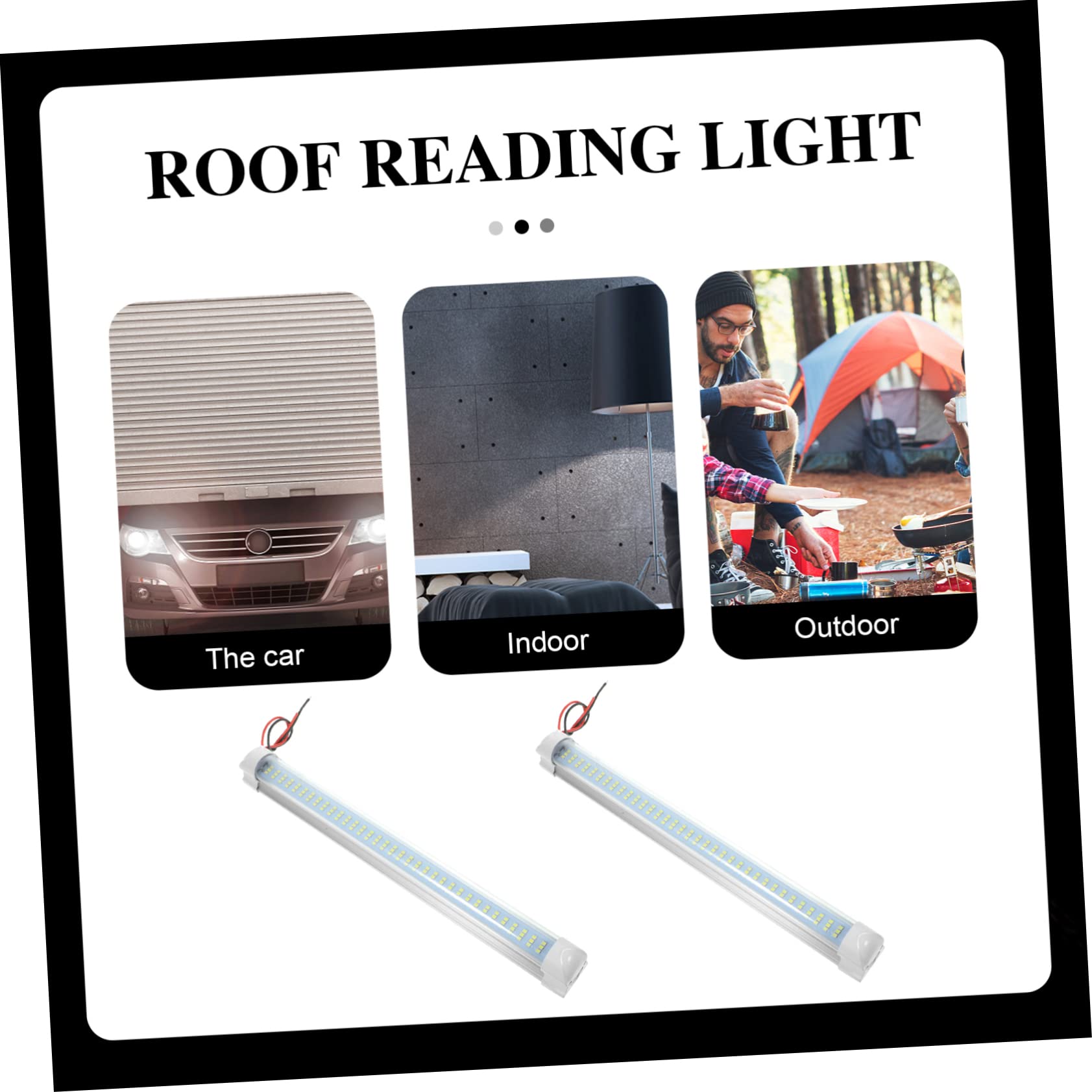 SOLUSTRE 4pièces Bande LED Intérieure De Plafond RV Éclairage pour Camion Caravane Et Bateau Installation Facile Et Luminosité