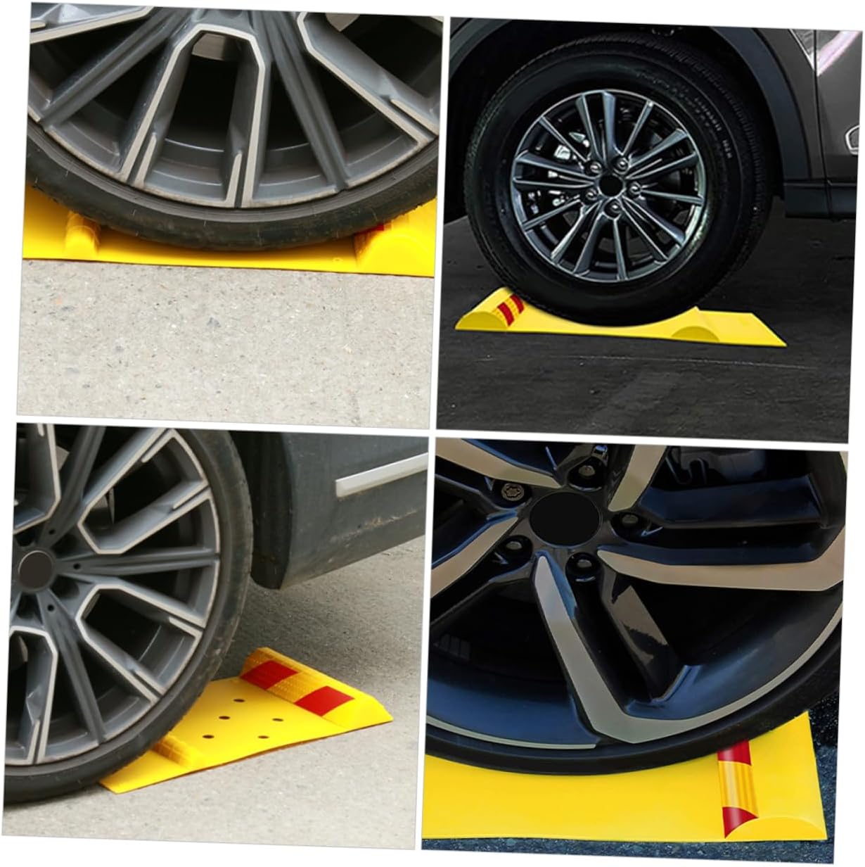 IMIKEYA Wheel Chock Trailer Block Heavy Duty PP TPR Vehicle Tire Parking