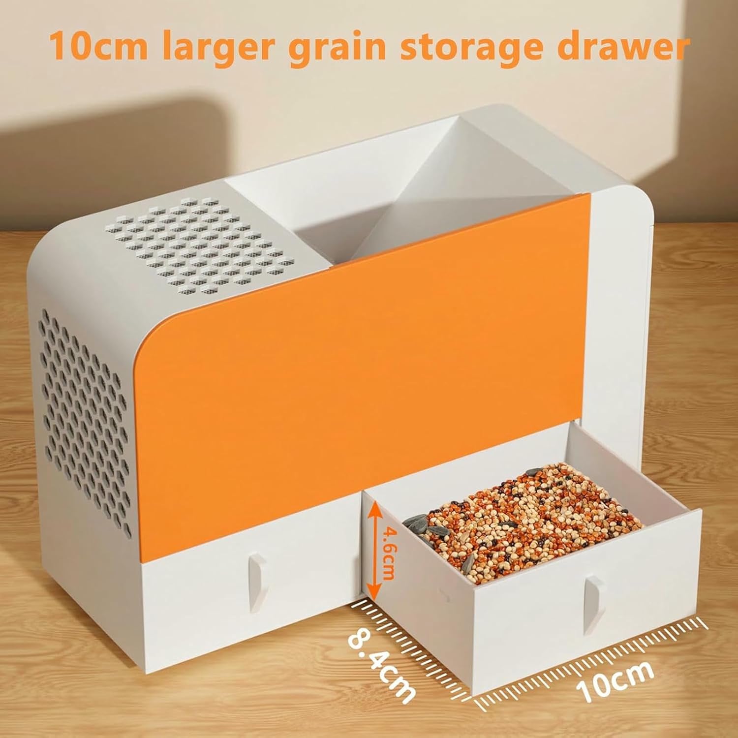 Bird Feed Blown Shell Splitter, Electric Parrot Feed Grain Blowing Machine, 5 Wind Speed Adjustment Fan, for Millet, Miscellaneous Grains, Melon Seeds, Rice, Beans