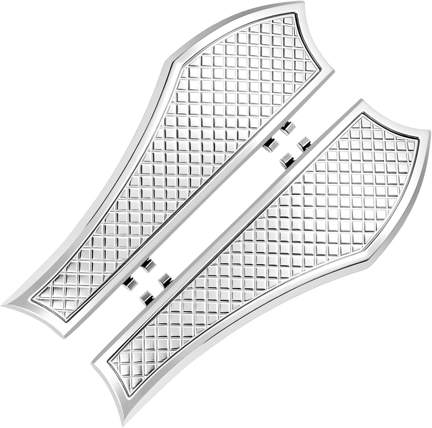 Chrome Front Ride Floor Board Floorboards Driver Foot Board for Harley Touring/Street Glide/Road King/Road Glide/Electra Glide/Ultra 1986-2025, Softail 1986-2017 Models