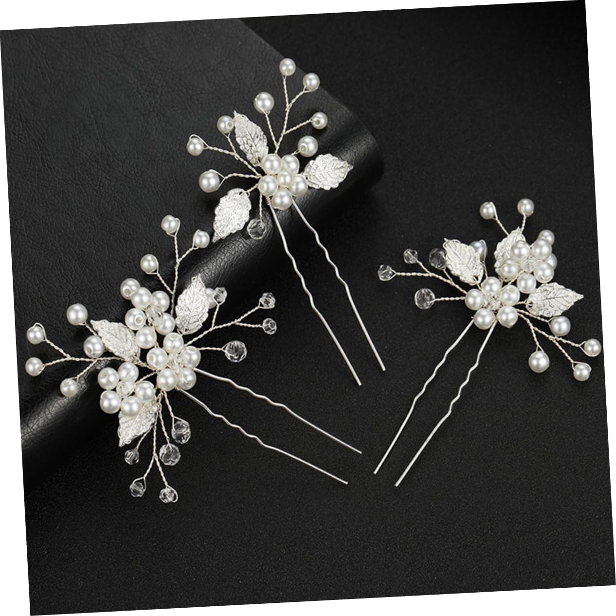 FRCOLOR 15pezzi Bridal Hair Pin Eleganti Accessori Per Sposa Con Foglie Di Fermagli Per Matrimonio Design Raffinato Per Donne e Ragazze