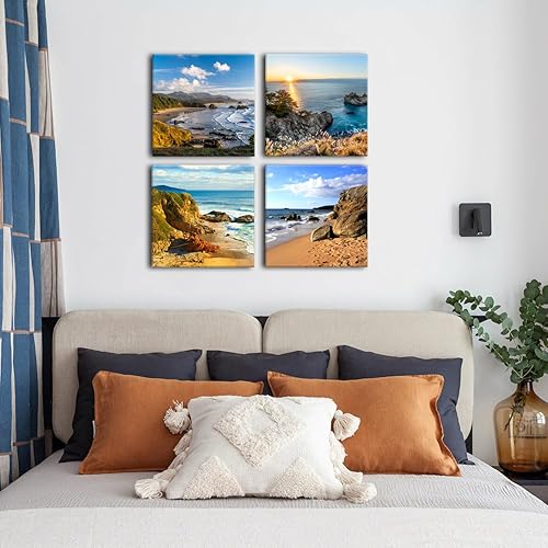 Miniatura 282 de Arte de pared de naturaleza con plantas verdes, decoración de pared de hojas botánicas tropicales, impresiones en lienzo para dormitorio, Hoja