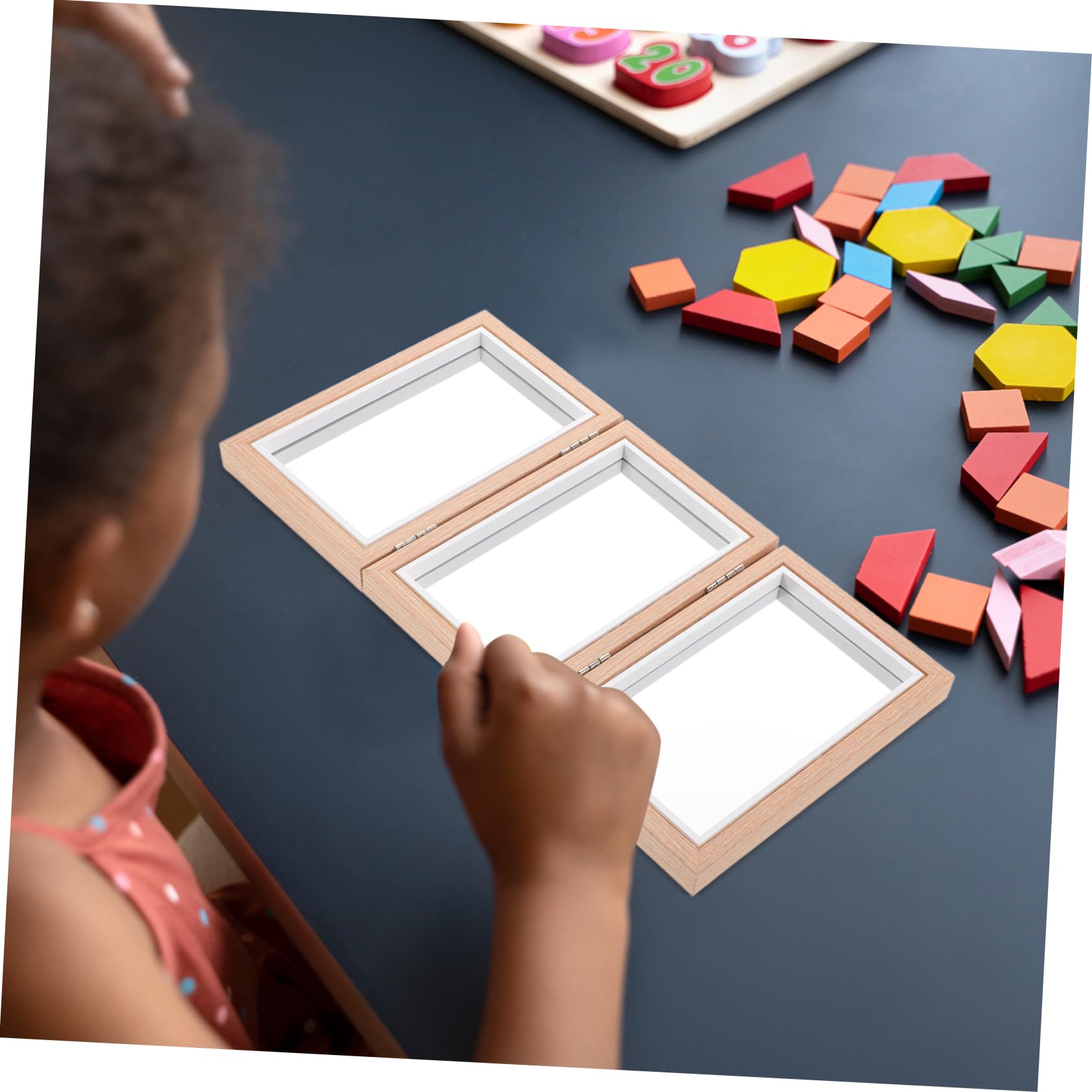 Specchio Infrangibile Montessori Pieghevole Per Bambini Specchio Per La Camera Dei Bambini Coordinazione Occhio-Mano Giocattolo Sensoriale Per Sviluppo Motorio