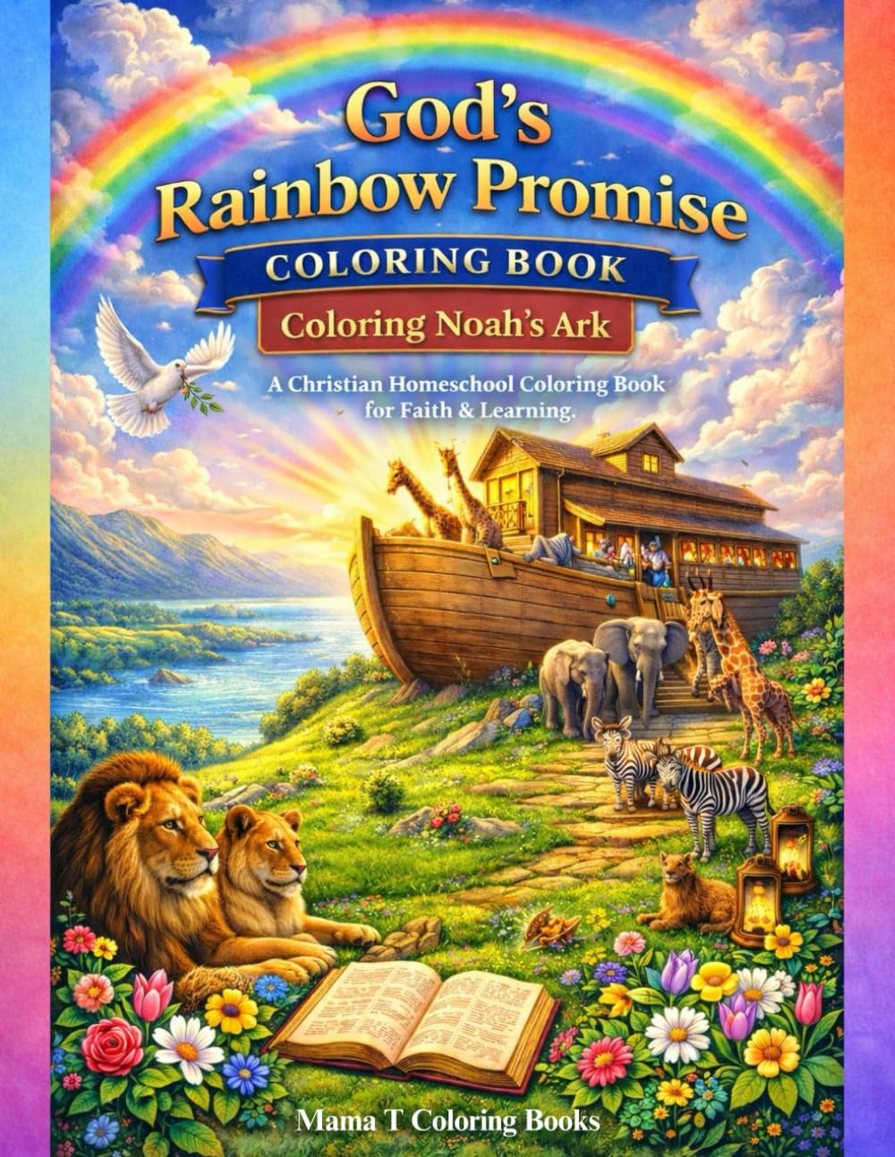 God’s Rainbow Promise Coloring Book: Coloring Noah’s Ark: A Christian Homeschool Coloring Book for Faith & Learning: A Faith-Based Coloring Book for ... Coloring Books for Fun and Learning at Home)