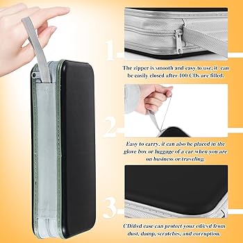 Amazon.com: YILAG CD Case DVD Storage 4 Pack,100 Capacity