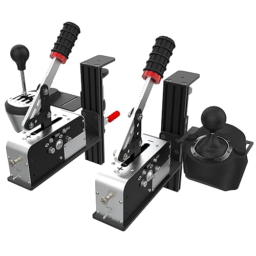 Miniatura 8 de Hikig Desk Mount For Racing Sim Shifter & Handbrake Compatible With Logitech G Driving Force Shifter, Thrustmaster TH8A Shifter & Thrustmaster TSS