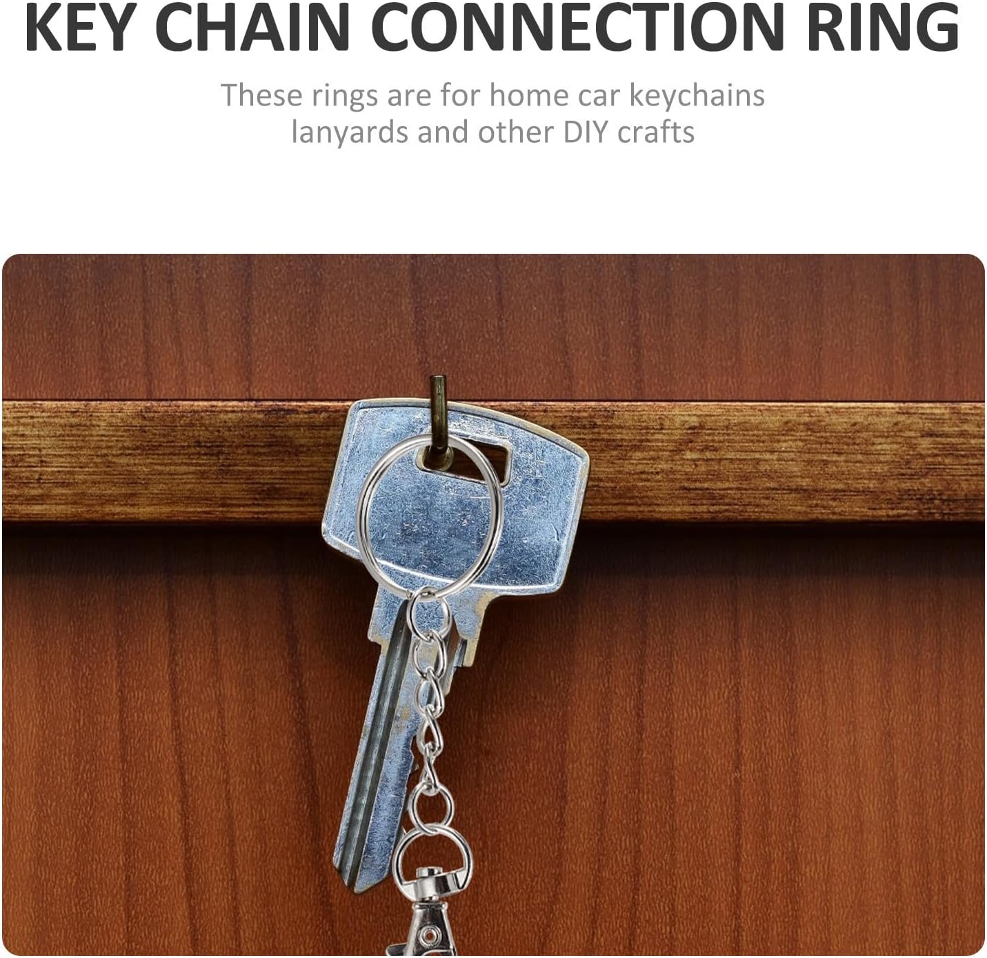 Stainless Steel Lobster Clasp Key Ring 60 Sets