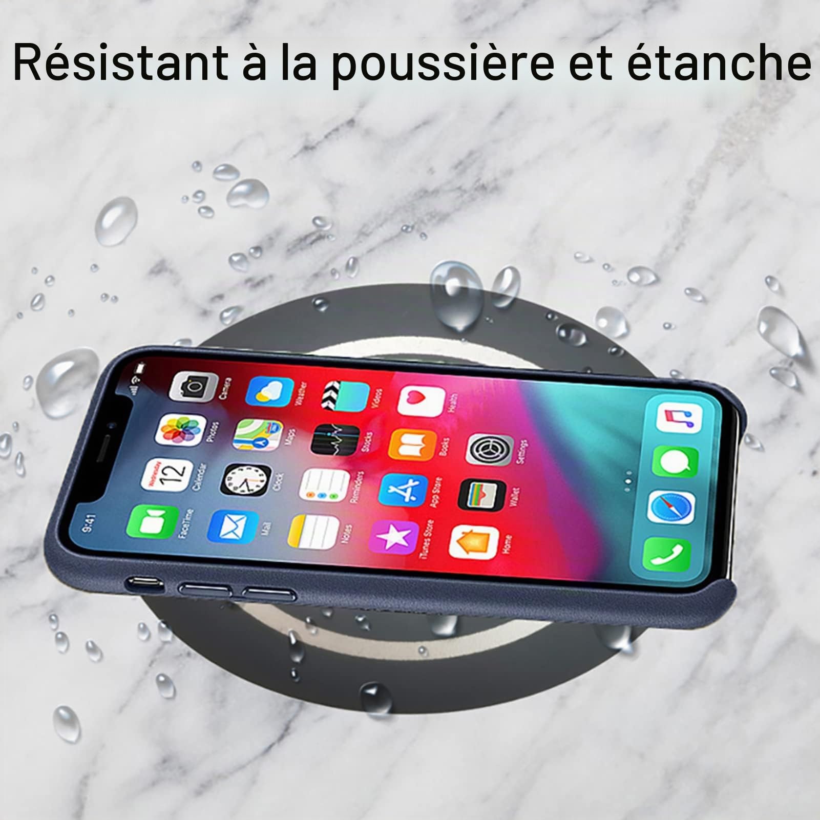 Chargeur sans Recharge sans Fil Rapide Longue Distance 50 Mm éTanche pour Phone Chargeur sans Fil Invisible Meubles Bureau Cache Chargeur Table