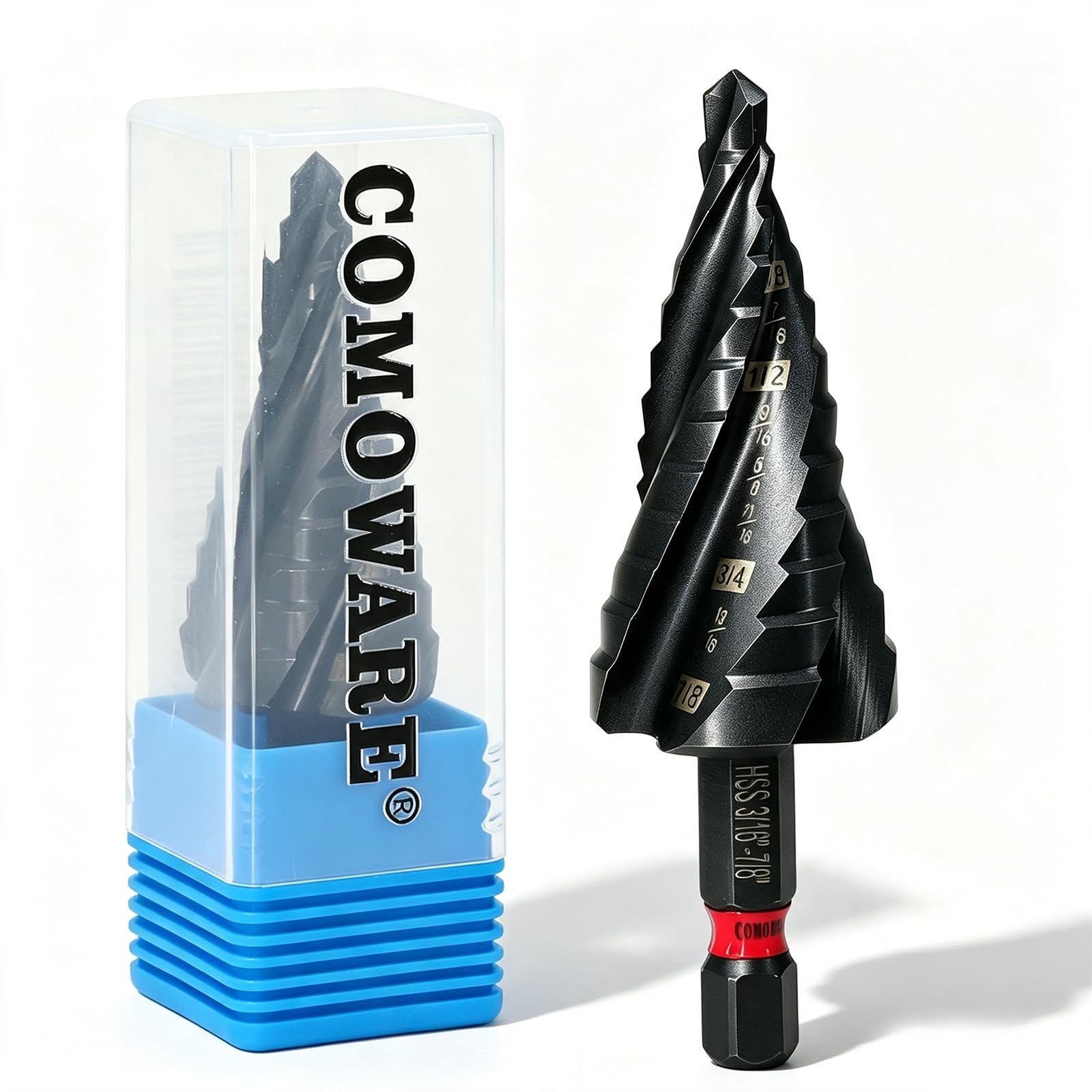 HSS Step Drill Bits - Metal Cutting 10-Piece -9