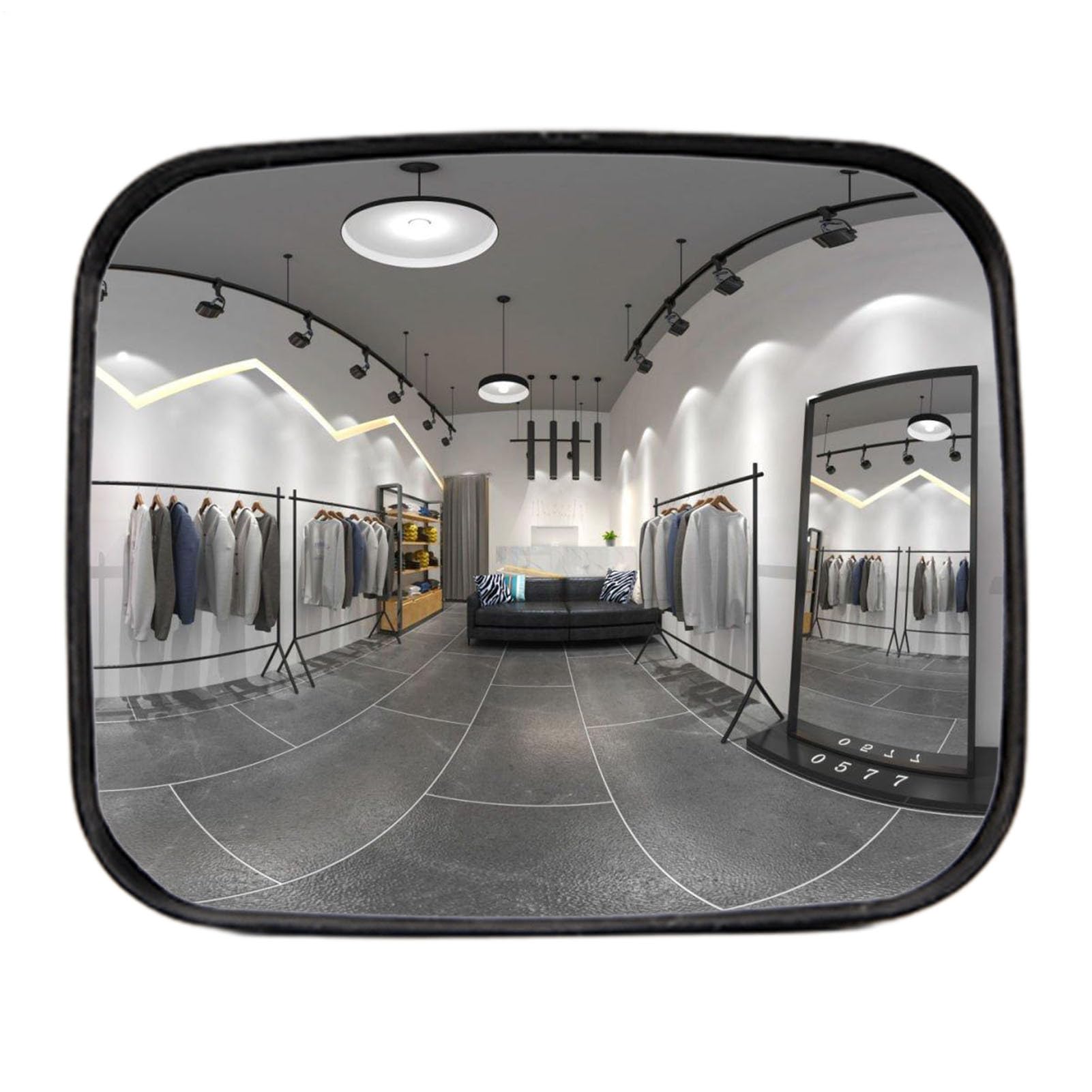 Specchietto di sicurezza | Specchietto per parcheggio – aree di sicurezza lungimirante per, vista laterale del cuscinetto esterno, specchio acrilico da parete con cui è possibile regolare