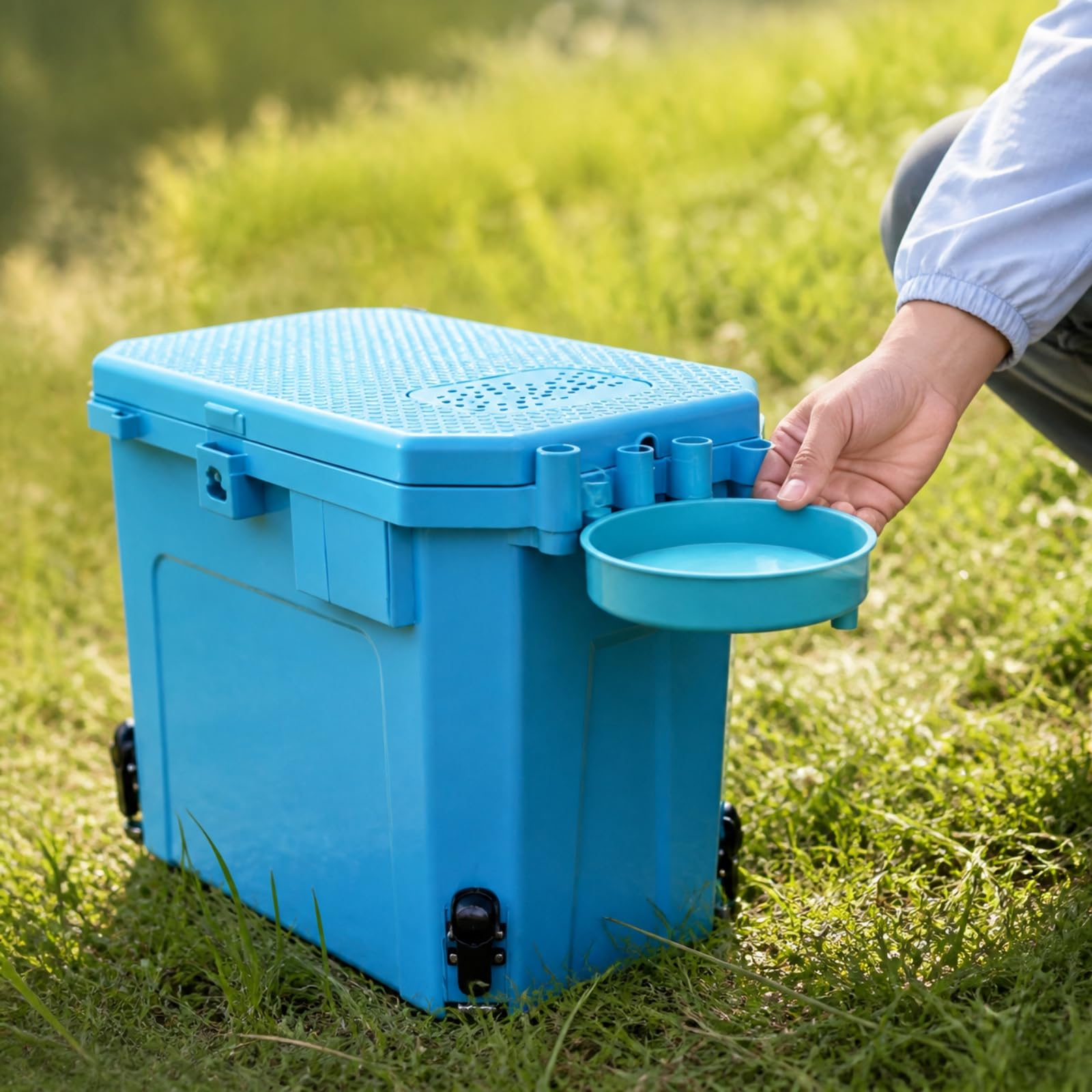 Caja Pesca con Patas Portátil
