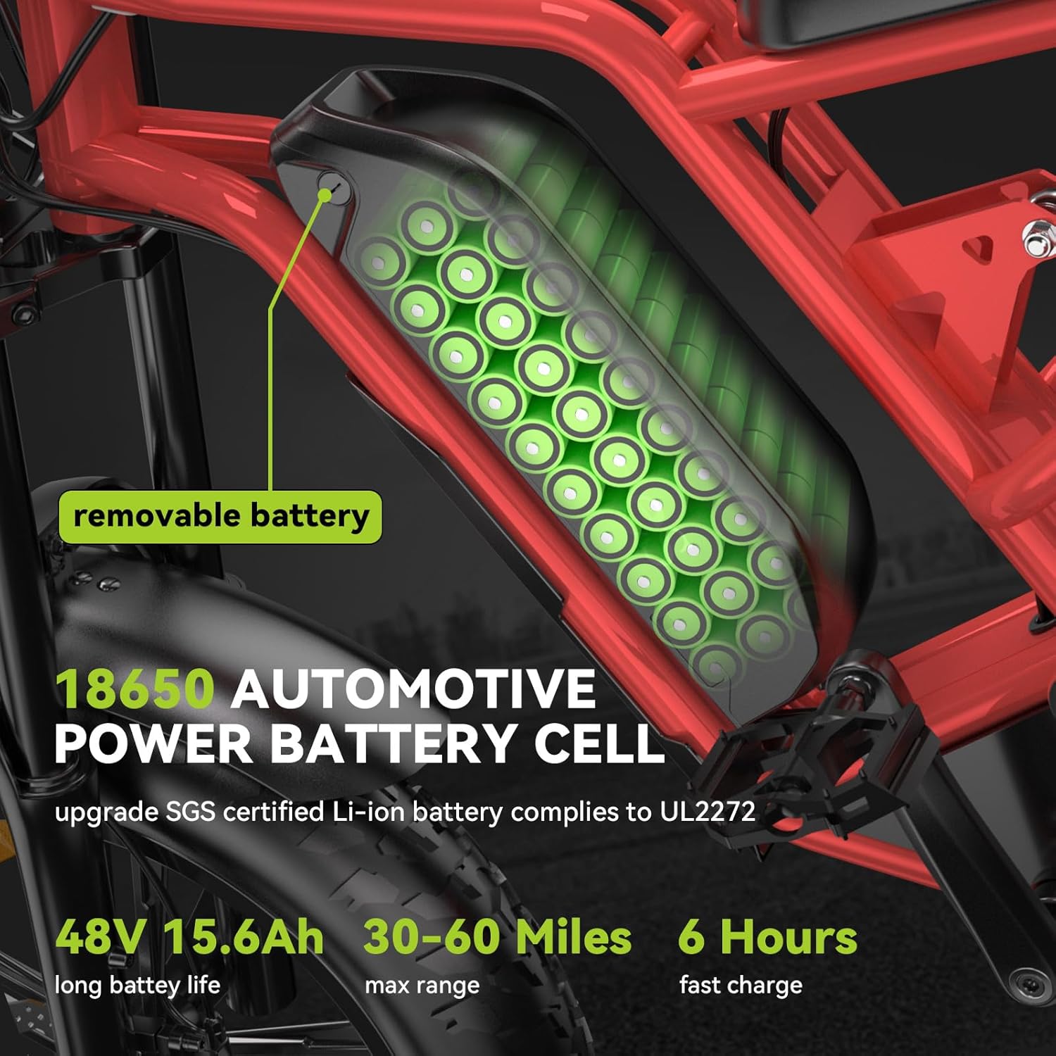 HIDOES B6 Removable Battery