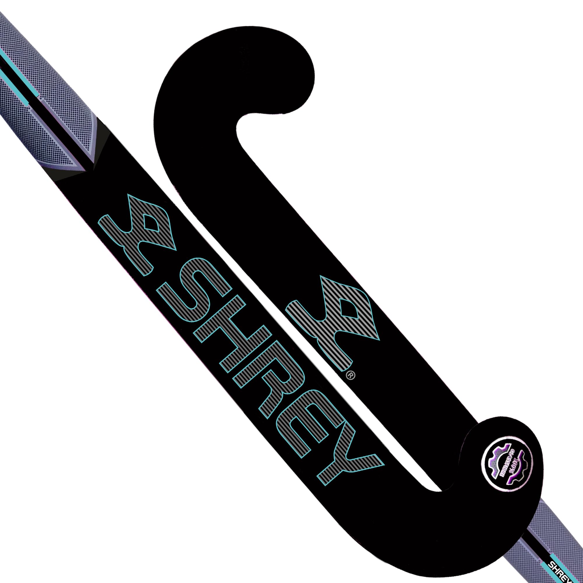 Shrey Legacy 00 Junior Late Bow Hockey Stick (Black/Turquoise, 36)-picture-10