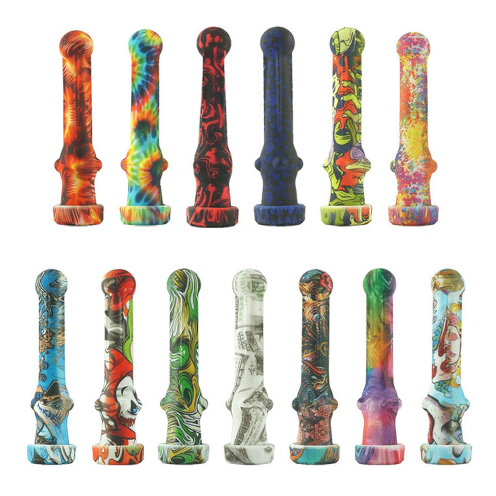 Nectar Collector, Portable Collection Kit Silicone Tool, Cool Straw Set, Travel Pocket Collector (Random Color)