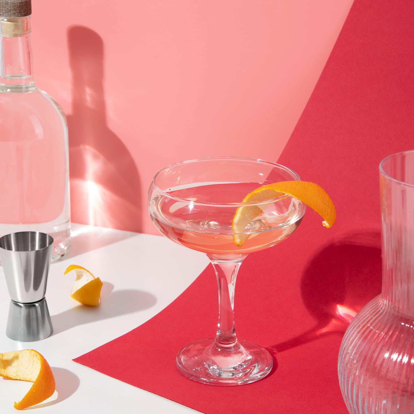 Super Margarita Daiquiri Manhattan Martini-Glas-Set, klassische Mini-Martini-Gläser, 142 ml Fassungsvermögen, perfekt für Zuhause, Bar, Partys und Unterhaltung, 6-teilig