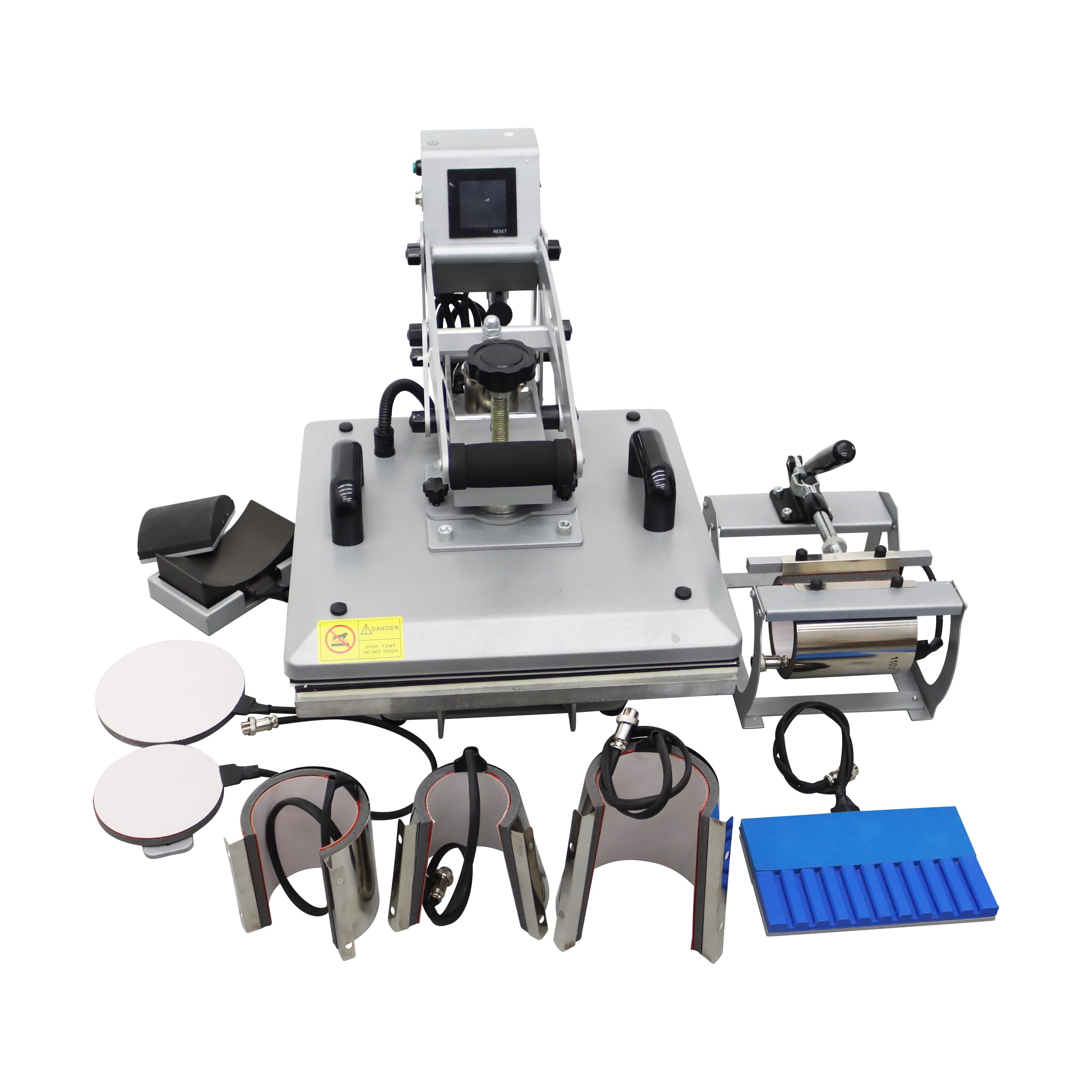 LGXEnzhuo 9 in 1 Magnetic Semi-Automatic Heat Press Machine, 15