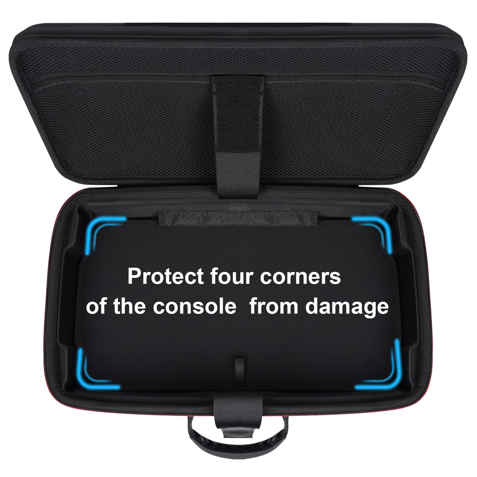 Funda de Transporte rígida Compatible con PS5 Pro 2024, Bolsa de Viaje Protectora para Consola PlayStation 5 Pro Disc o edición Digital, Controladores DualSense, Soporte Vertical y Accesorios