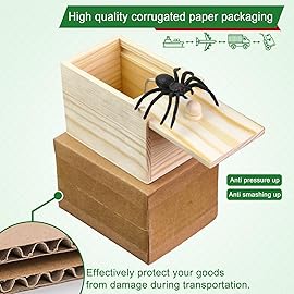 GIIOASA Spider Box Prank Toy Gag Gift, Funny Birthday Gifts for Men Women, Surprise Dad Gifts for Dad Husband from Daughter Son WifeSpider in a Box Prank
